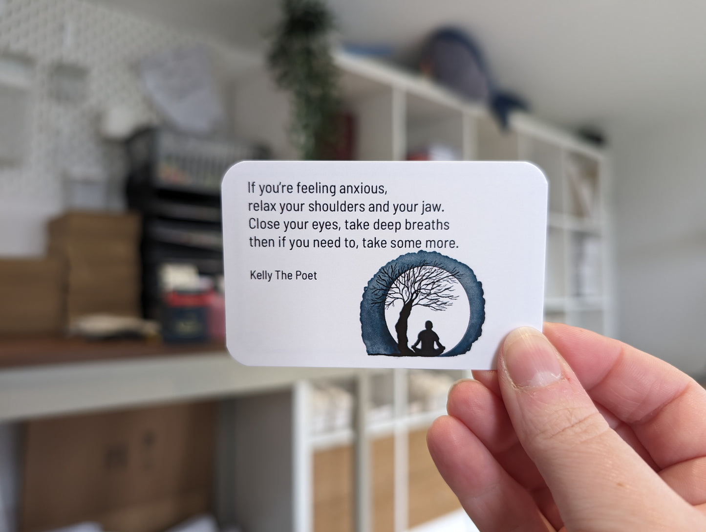 Mental Health Cards For Men, Positive poems to support men struggling with anxiety and their mental health.